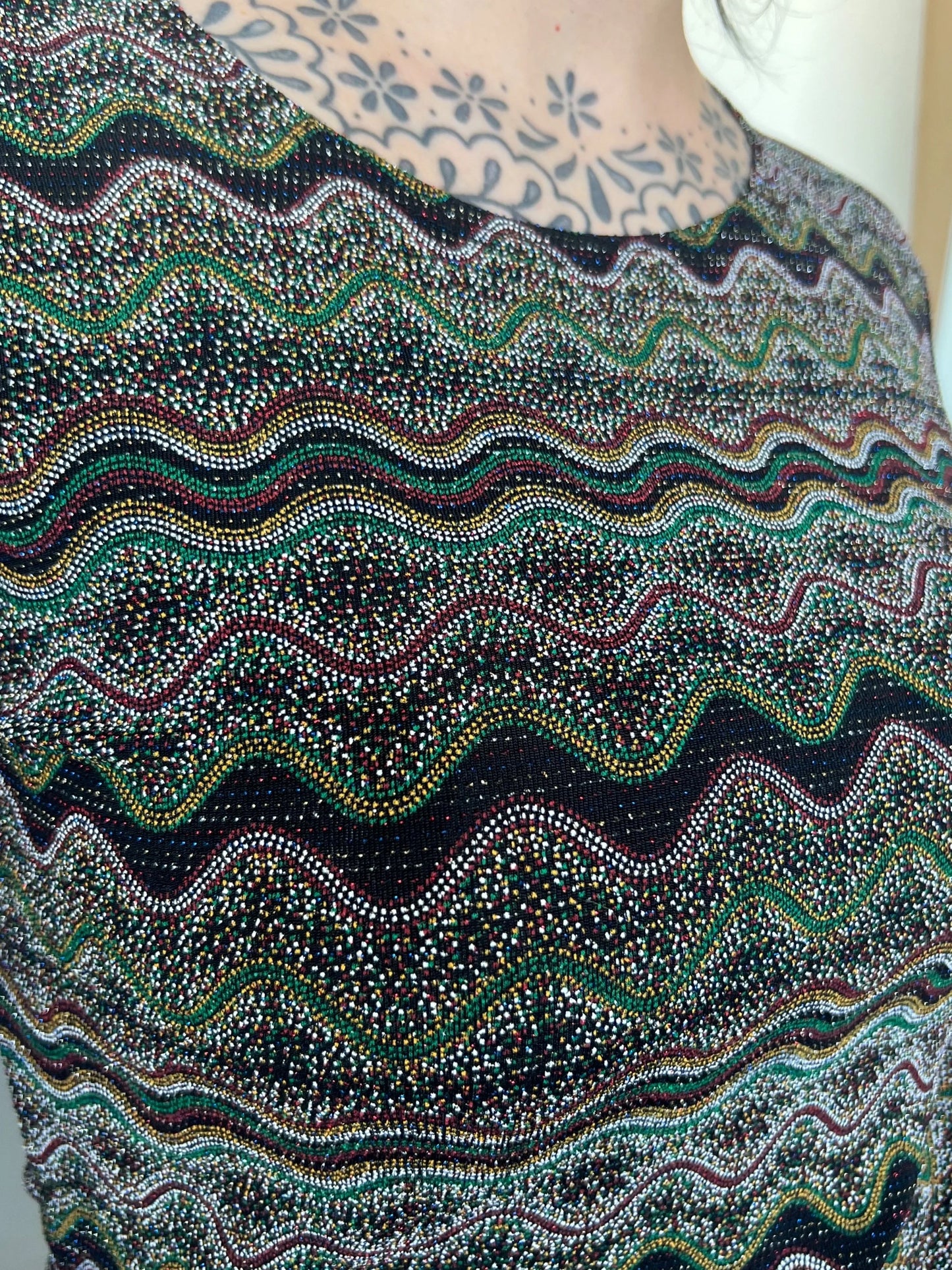 Vintage Sparkle Patterned Top