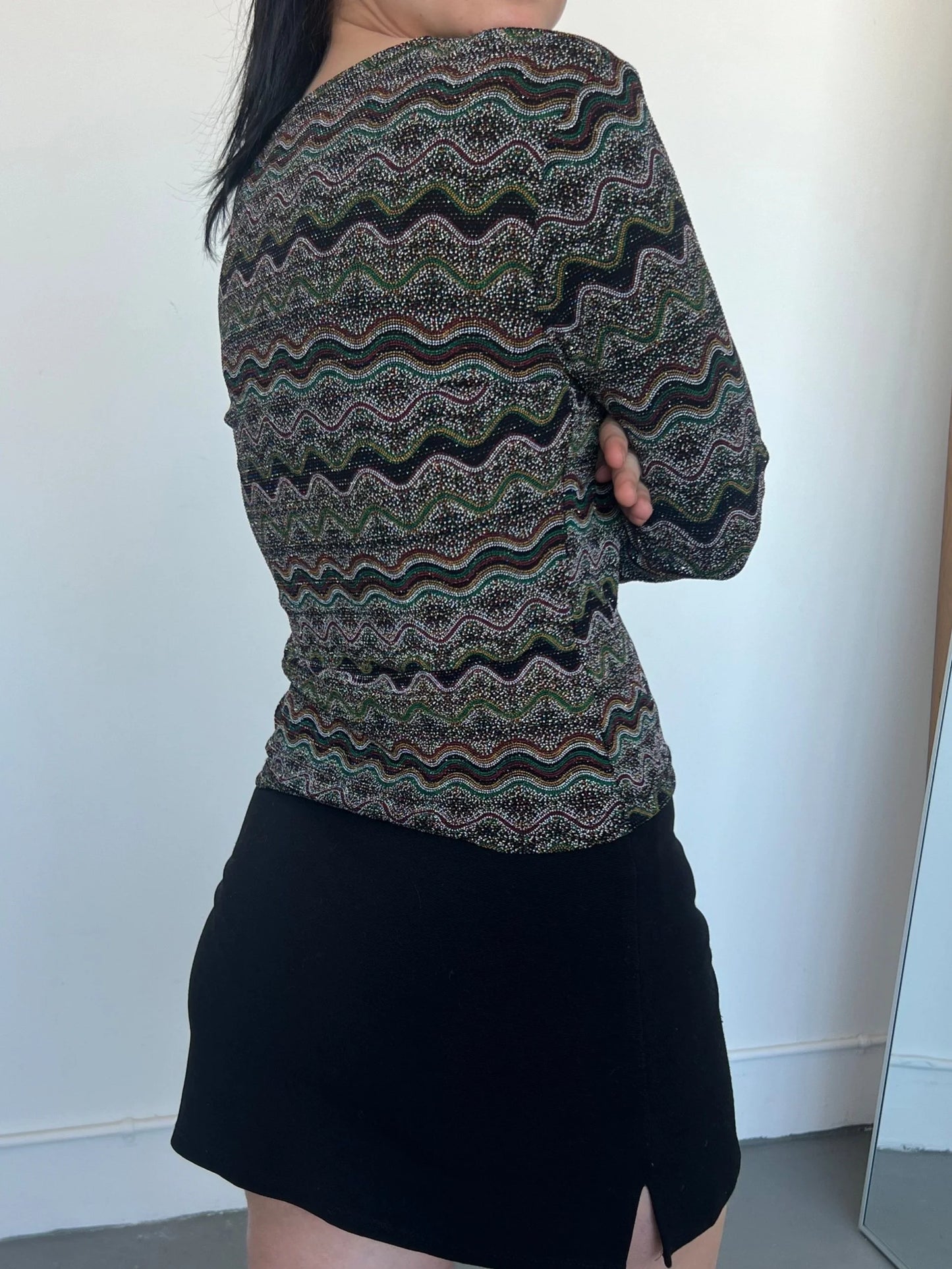 Vintage Sparkle Patterned Top
