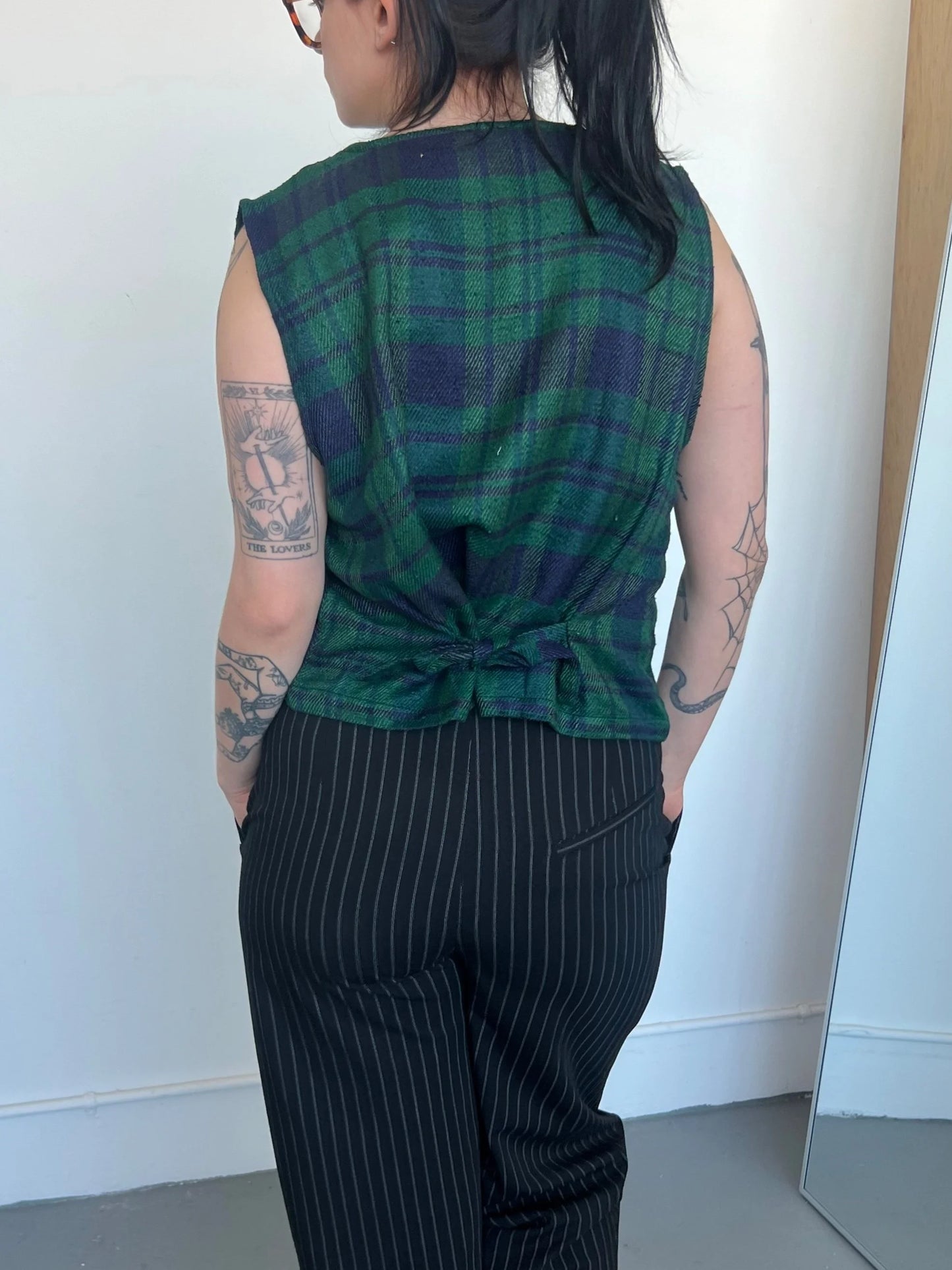 Silk Tartan Plaid Vest