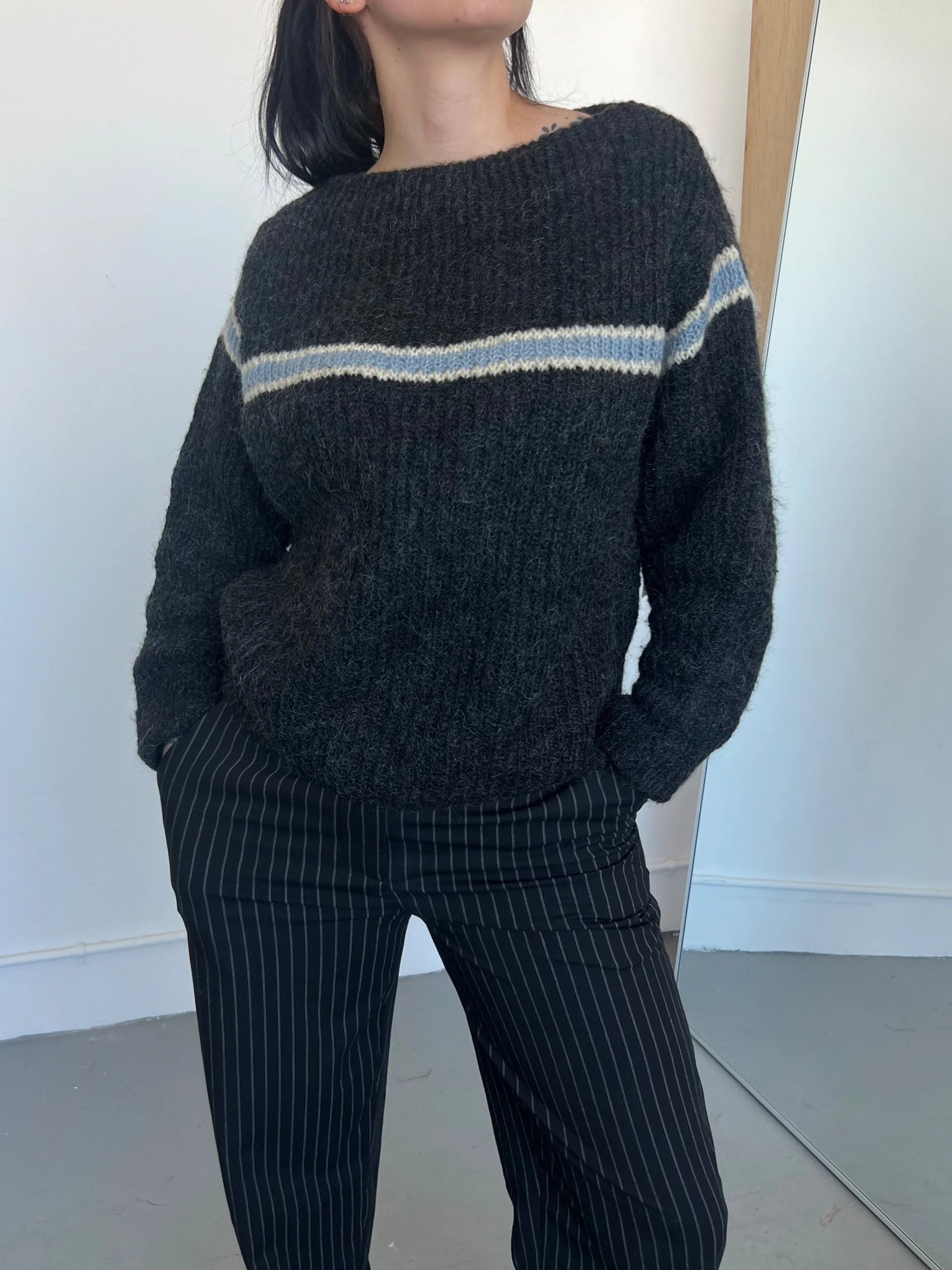 Y2k Striped Sweater – Awoke Vintage