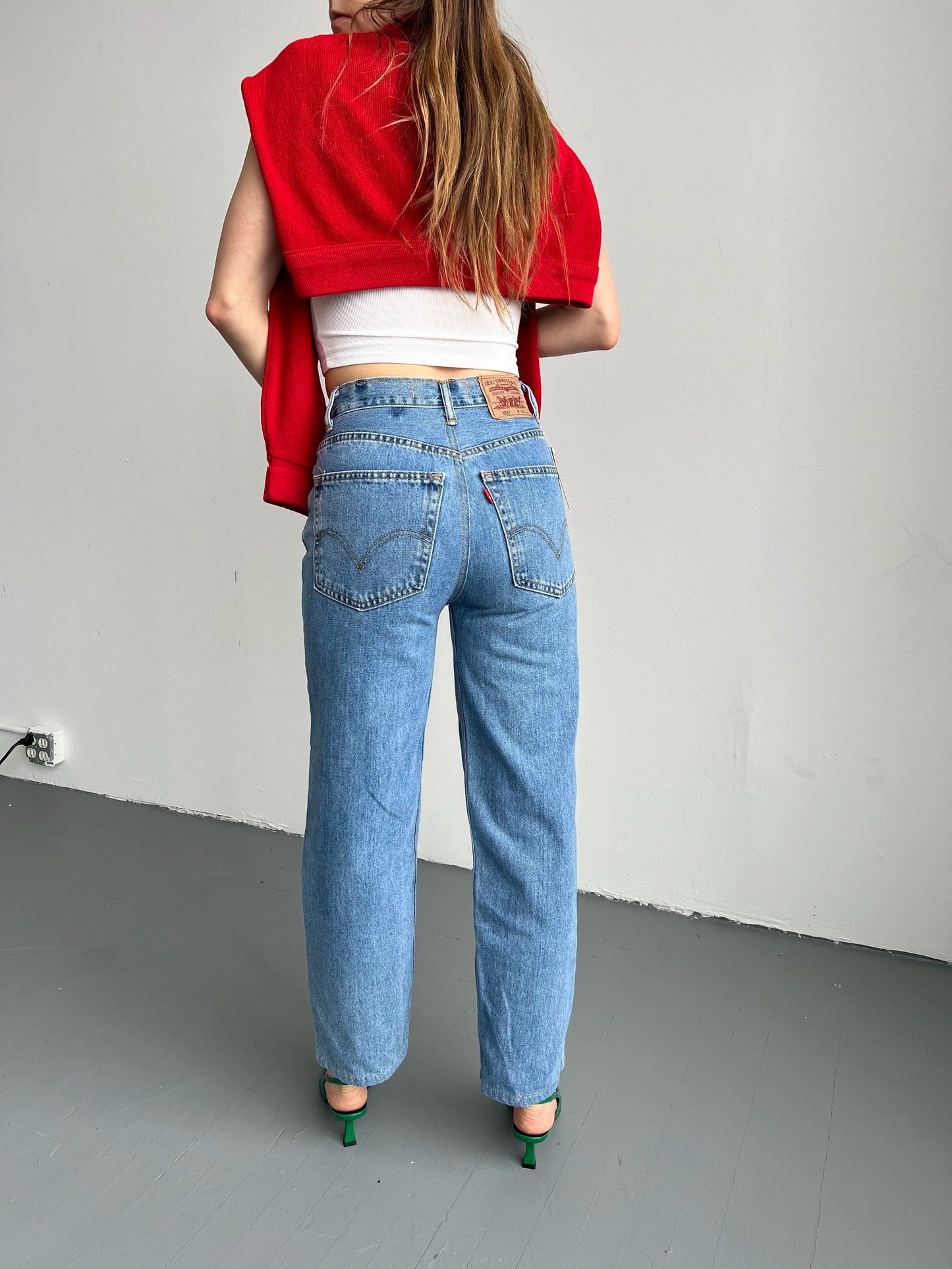 Reworked Wide Leg Levis Jeans - W: 25”