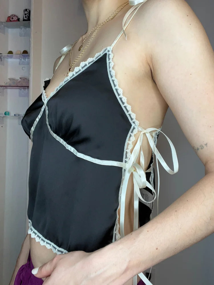 Awoke Vintage Side Tie Top *Made in USA*