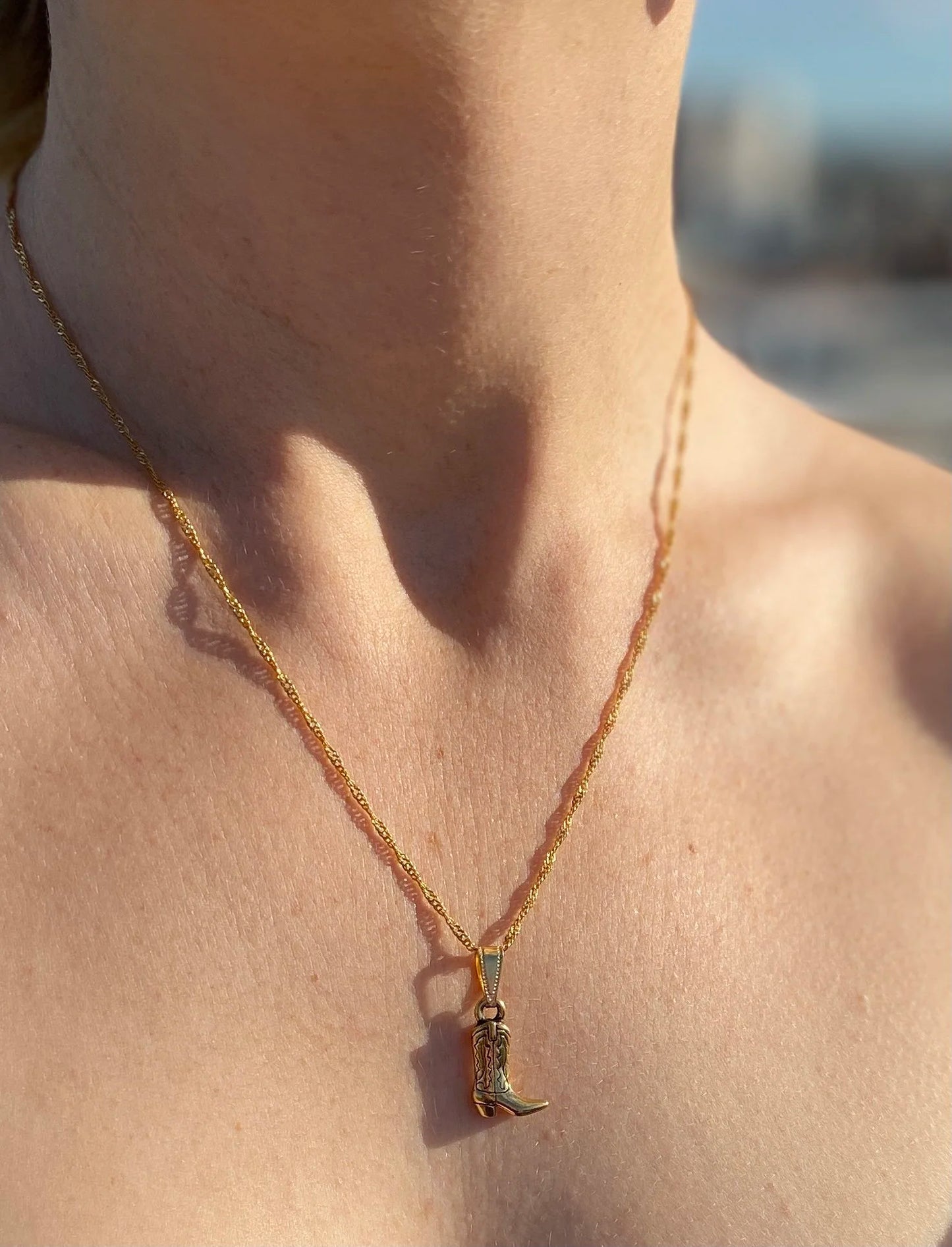 Cowboy Boot Necklace
