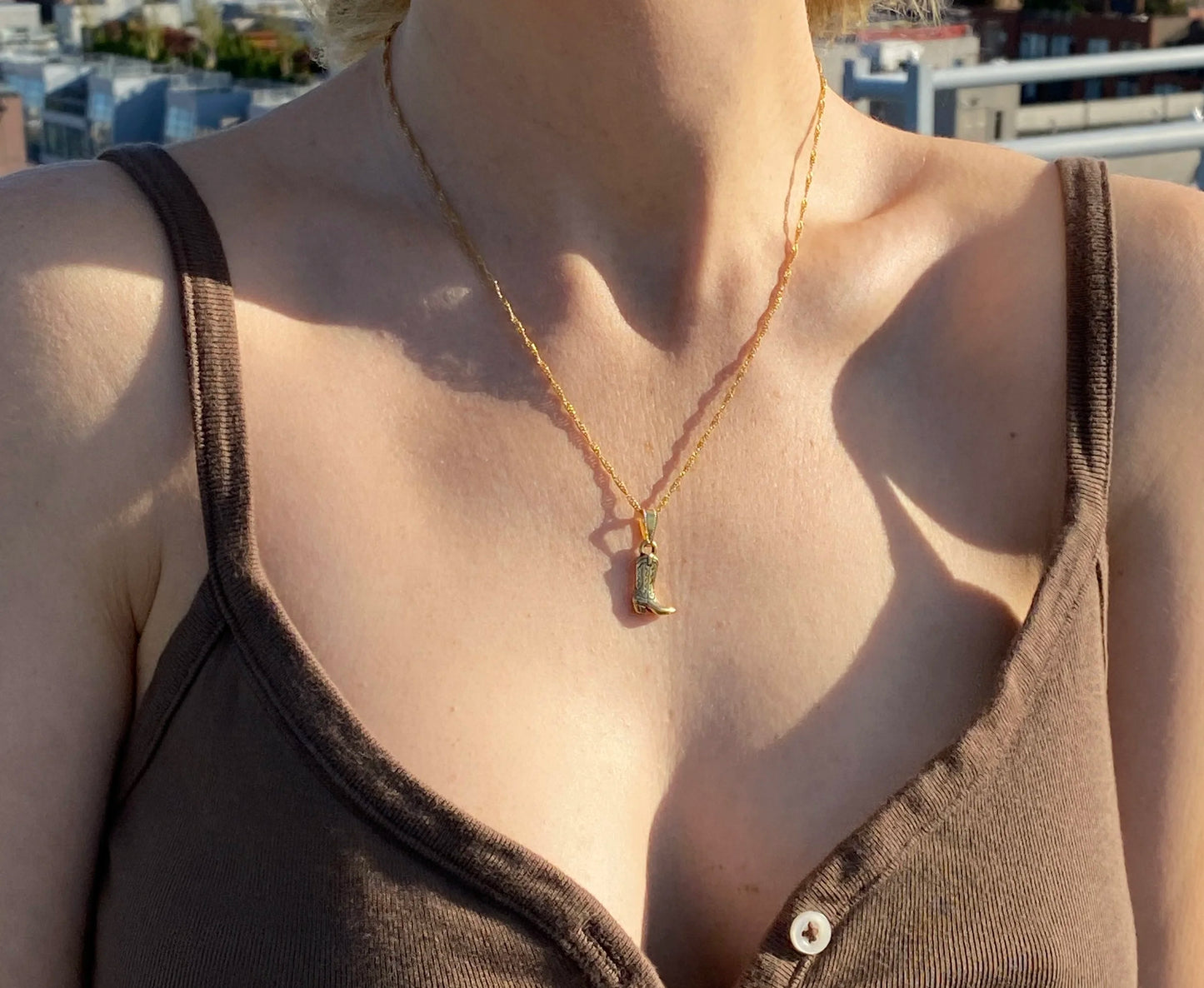 Cowboy Boot Necklace