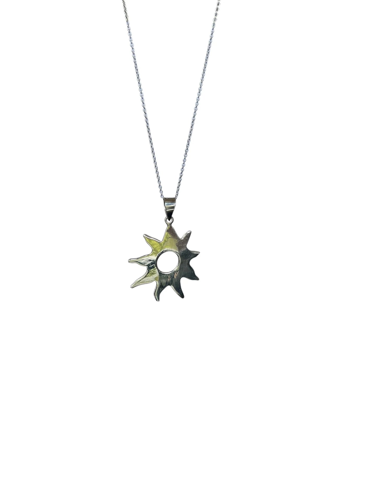 925 Sterling Silver Burst Necklace