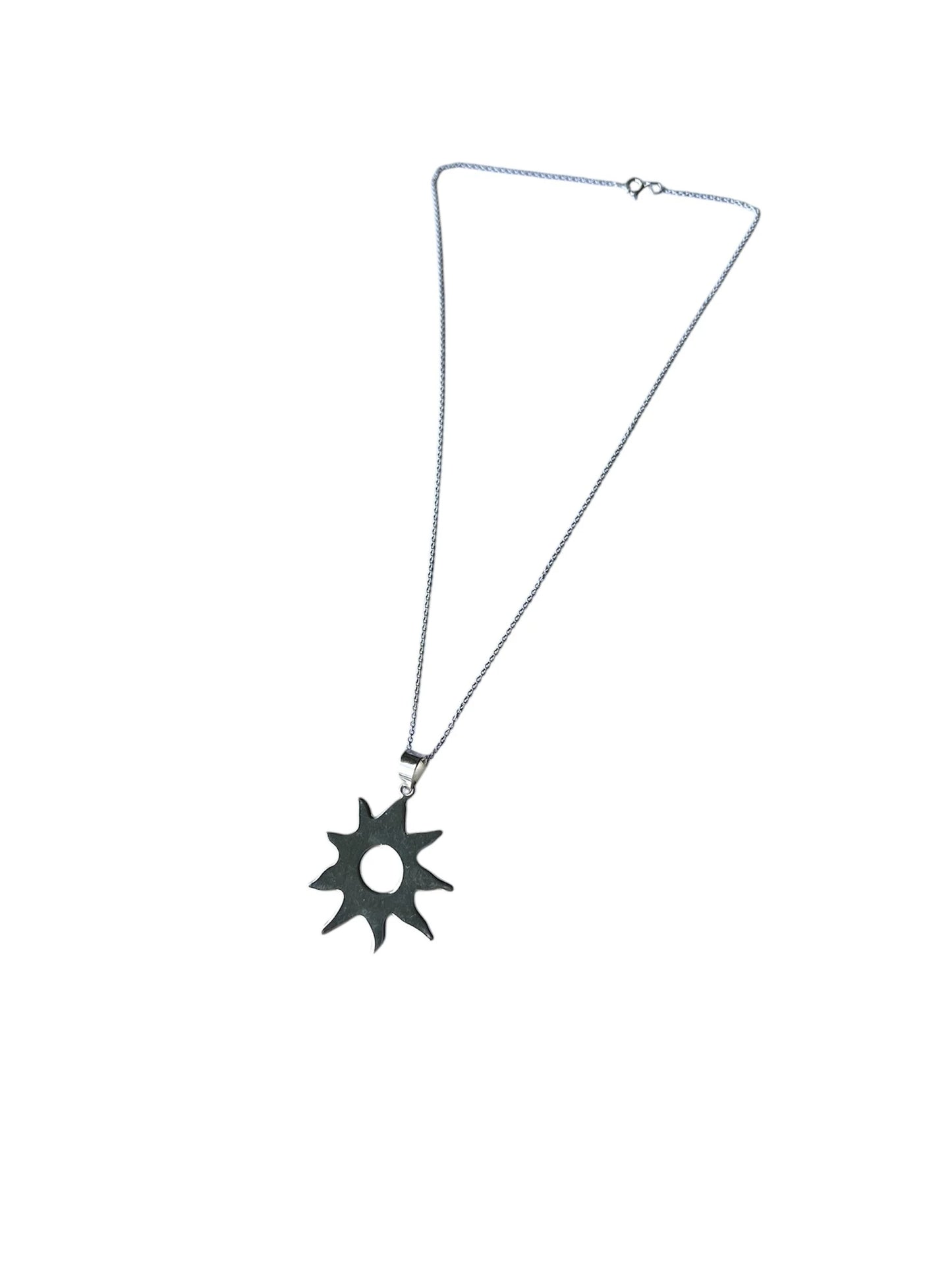 925 Sterling Silver Burst Necklace