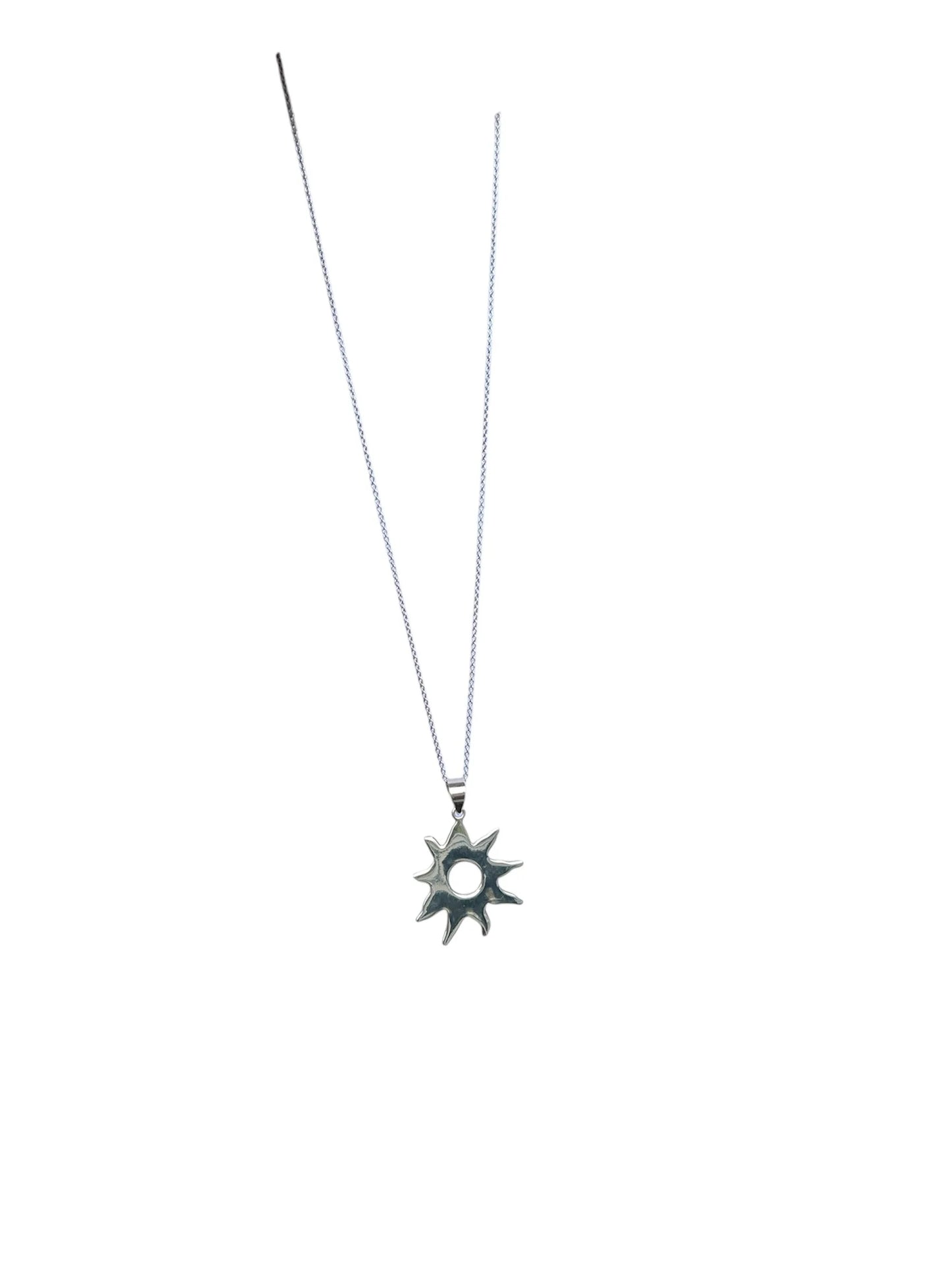 925 Sterling Silver Burst Necklace