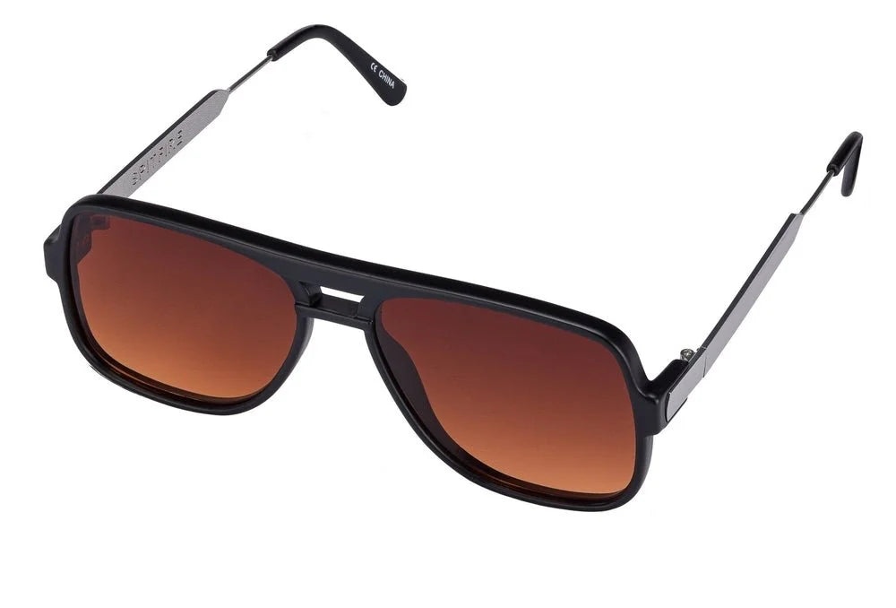 Spitfire Sunglasses – Orbital (Matte Black & Brown)