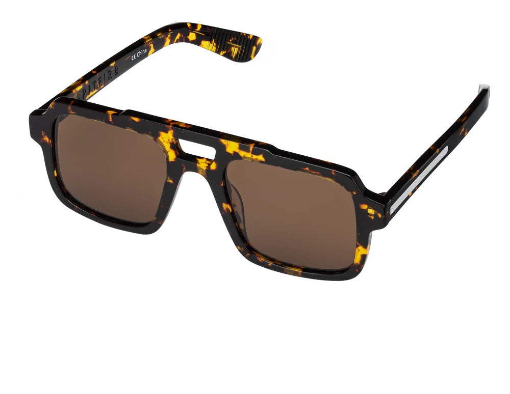 Spitfire Sunglasses - CUT 58 (Tortoise Shell & Brown)
