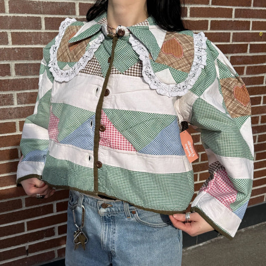 Cropped Quilted Jacket