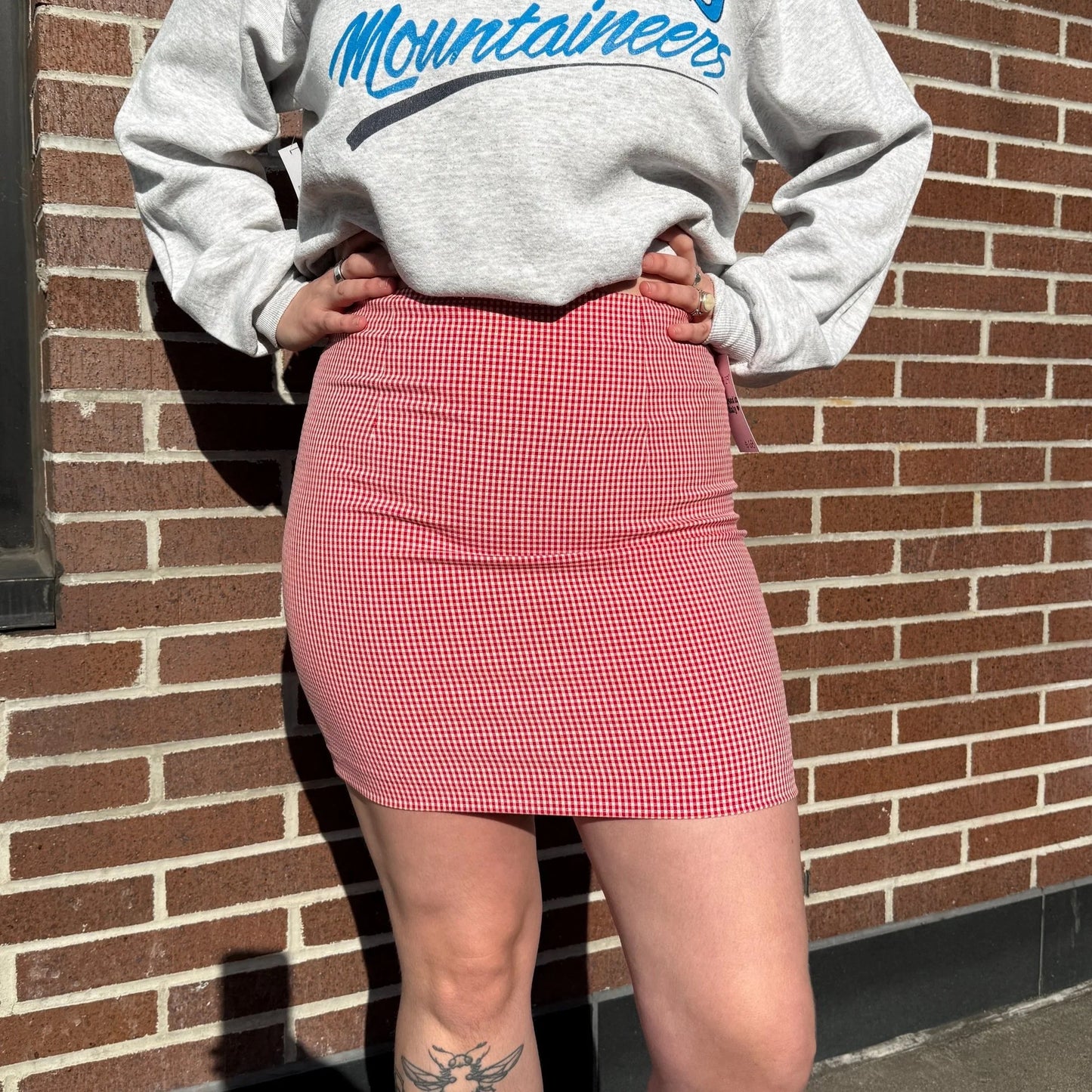 Gingham Mini Skirt