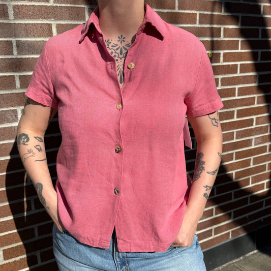 Spring Linen Blend Blouse