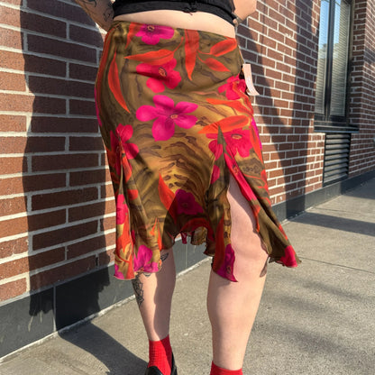 Tropical Midi Skirt