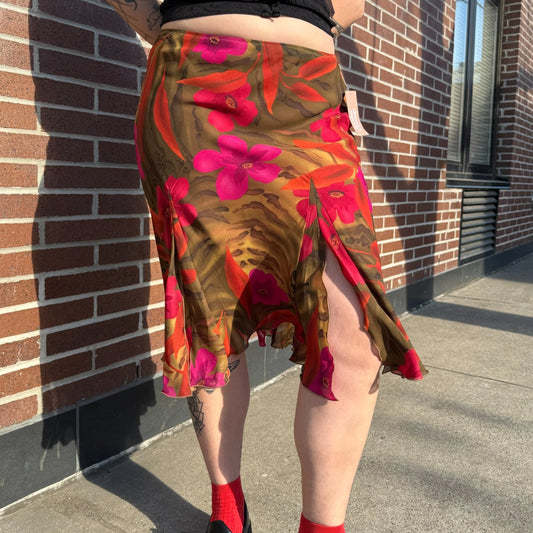 Tropical Midi Skirt