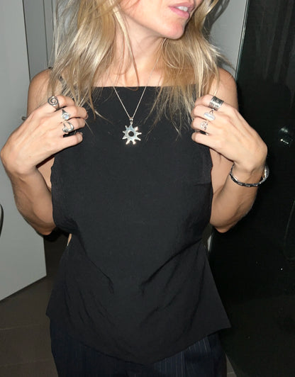925 Sterling Silver Burst Necklace