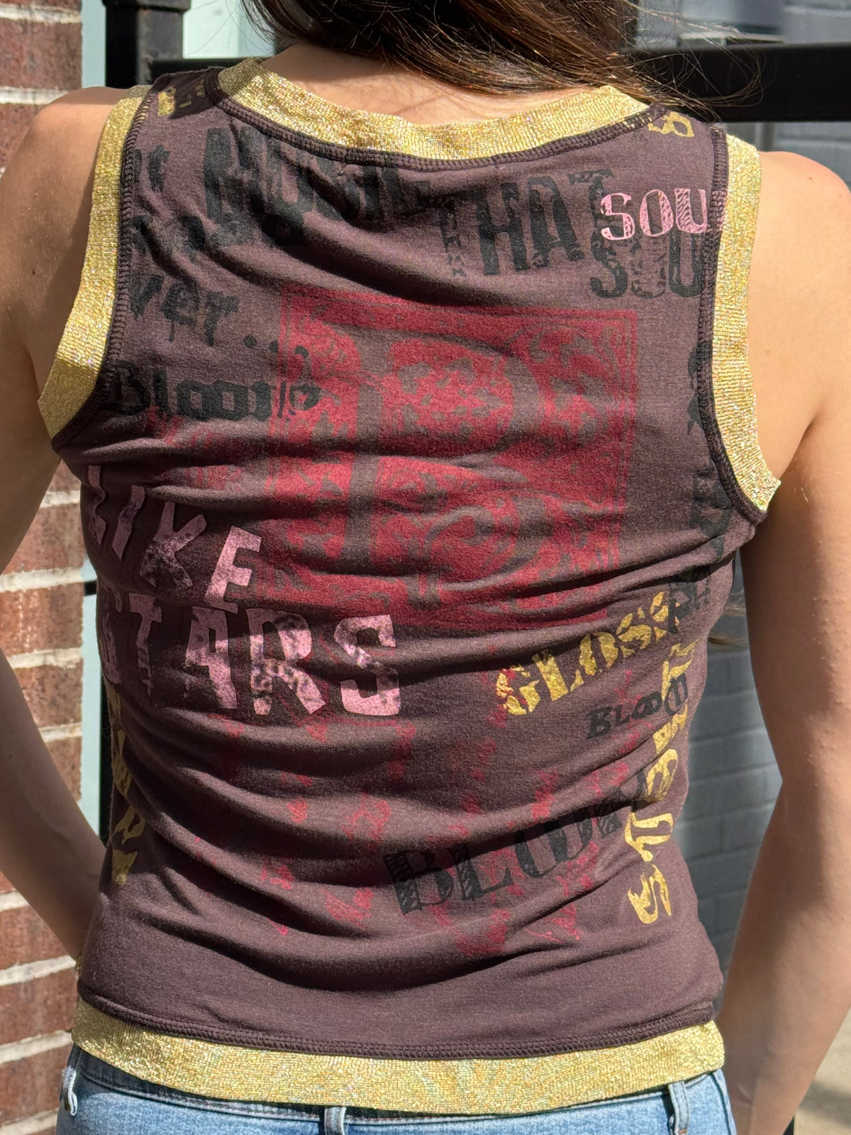 Y2k Sequin Layer Top