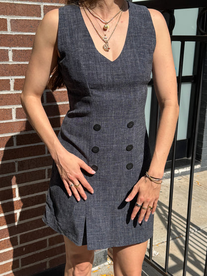 Italian Button Dress