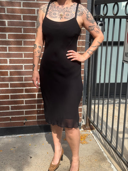 Slinky Black Italian Dress