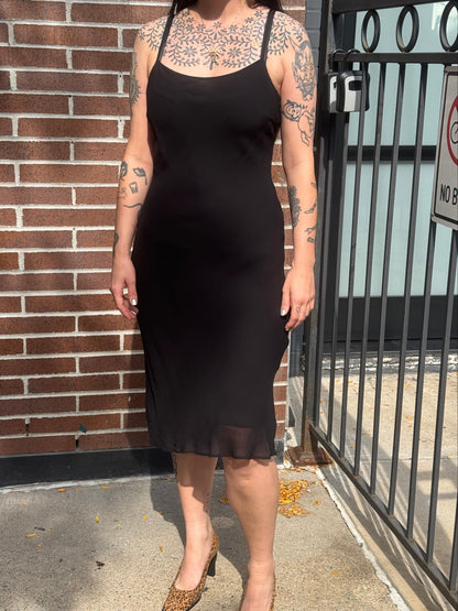 Slinky Black Italian Dress