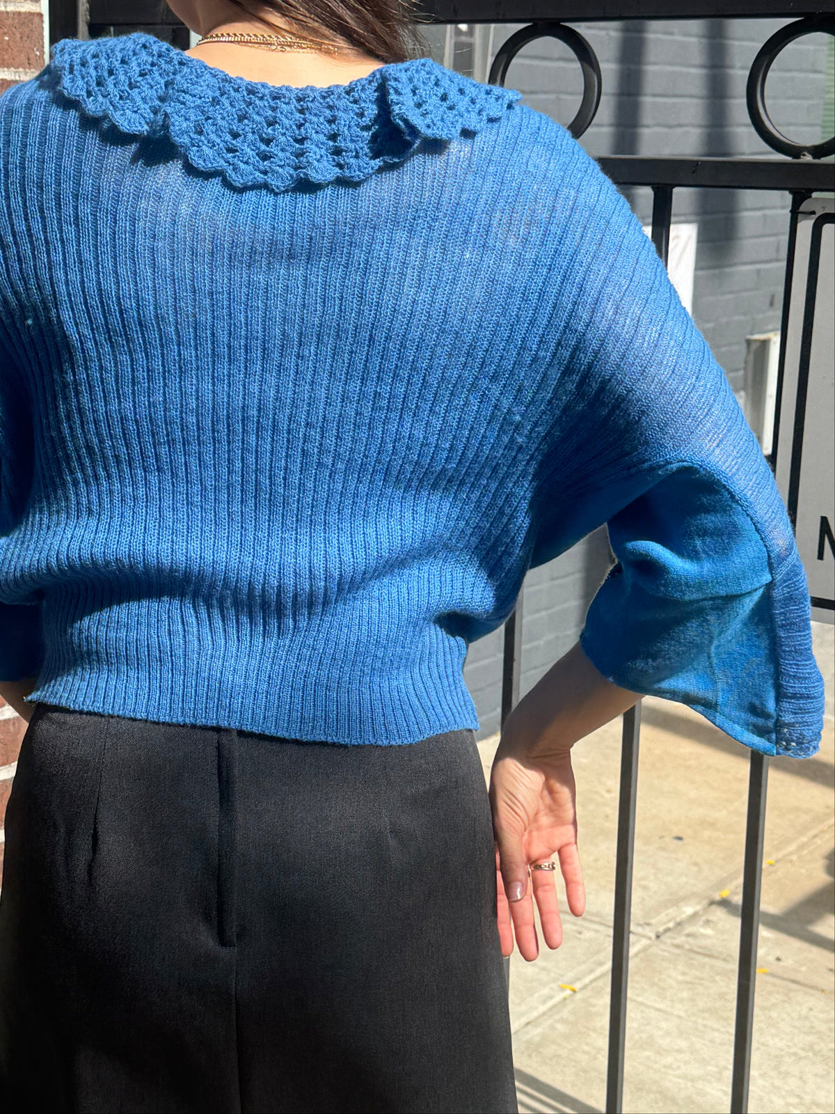 Ruffled Wool Sweater