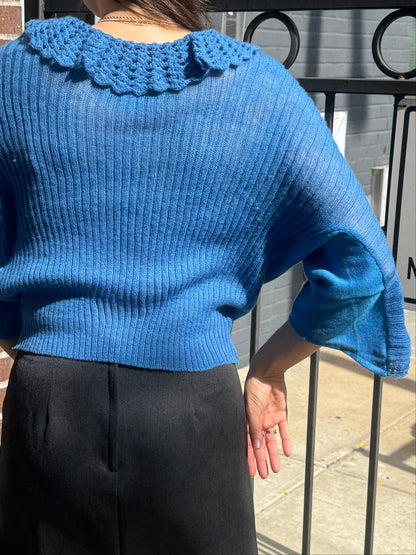 Ruffled Wool Sweater