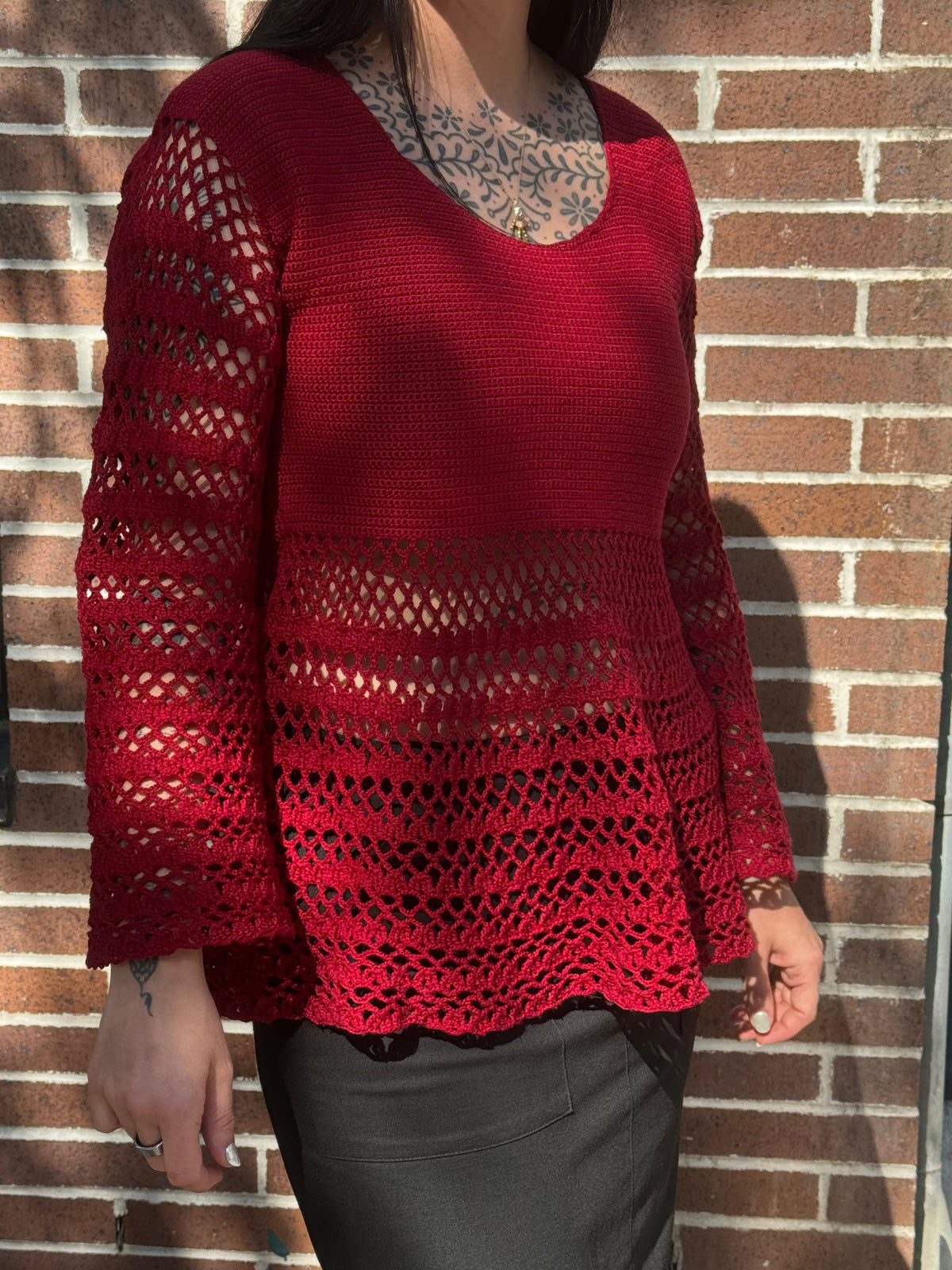 Red Knit Sweater