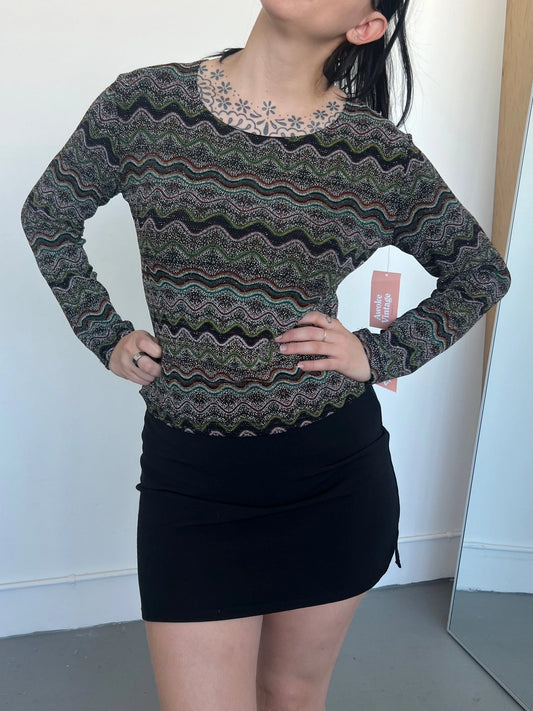 Vintage Sparkle Patterned Top