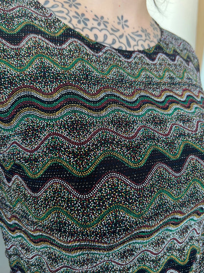 Vintage Sparkle Patterned Top