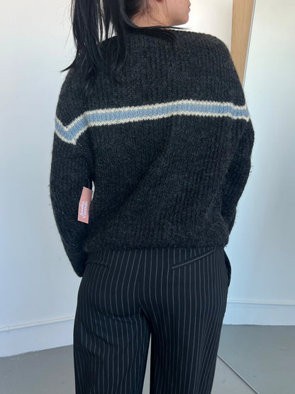 Y2k Striped Sweater