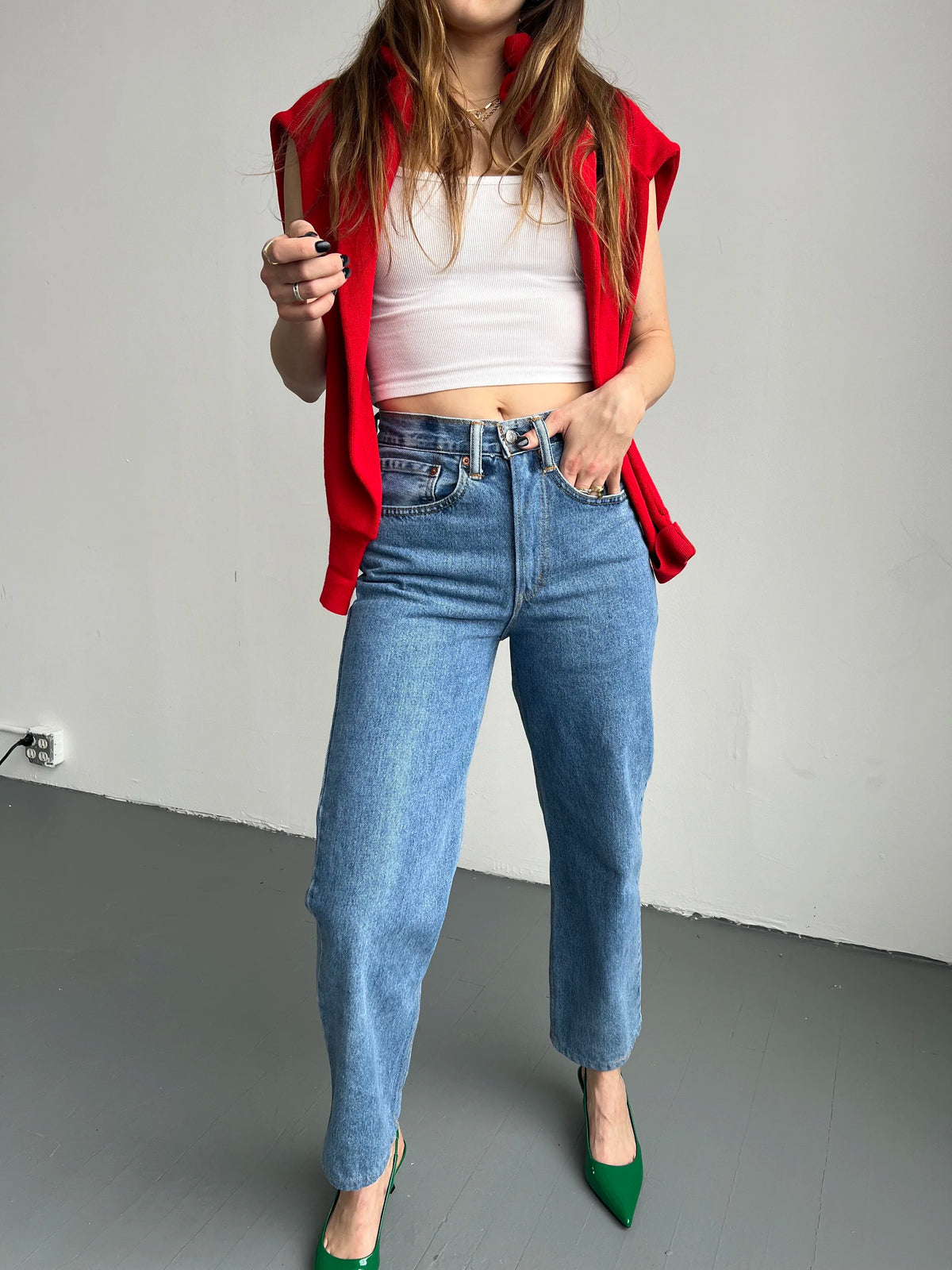 everyone 5pocket jeans (VINTAGE) L 値下げ不可 everyone 5pocket