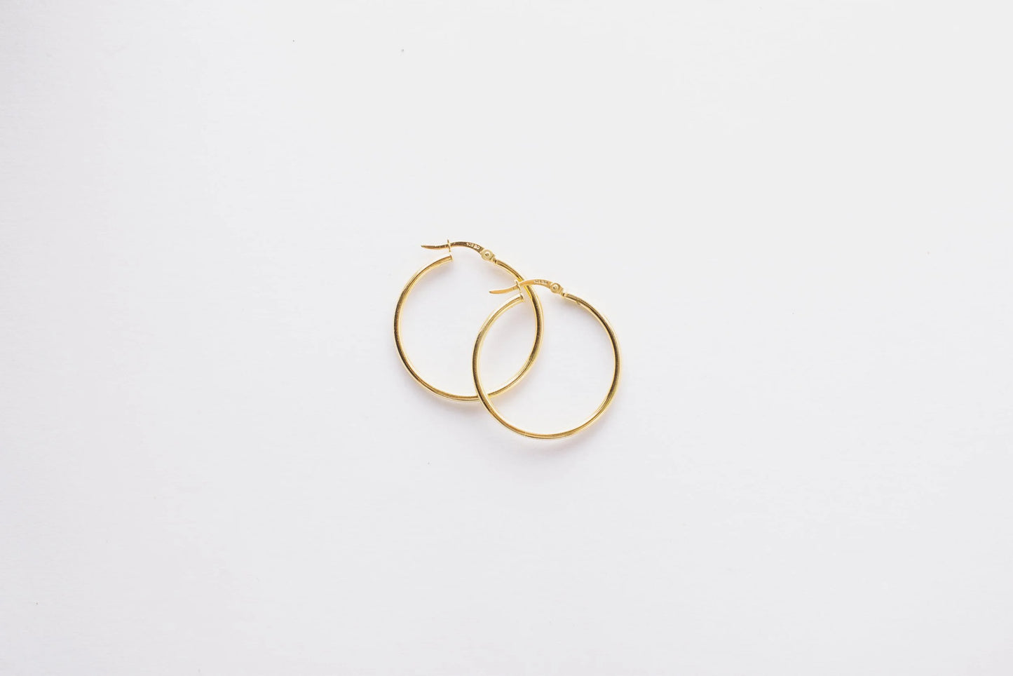 Sterling Silver Hoops – Gold Plated