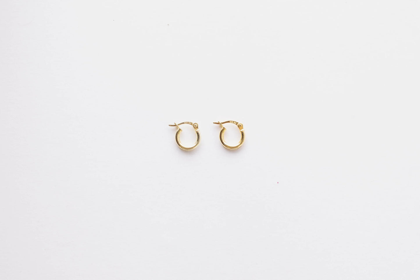Sterling Silver Hoops – Gold Plated