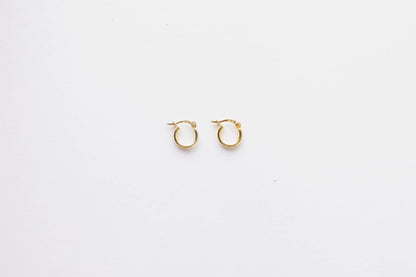 Sterling Silver Hoops – Gold Plated