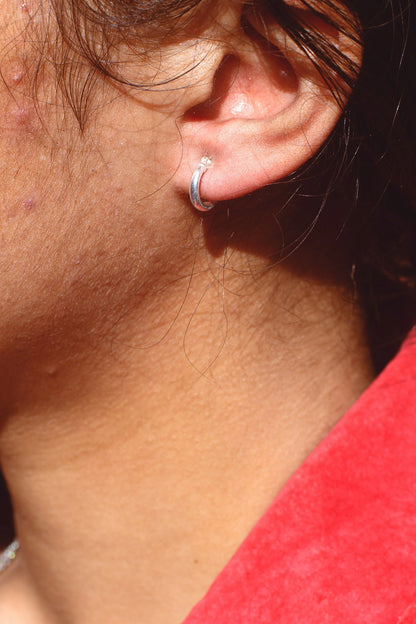 Sterling Silver Hoops – Silver