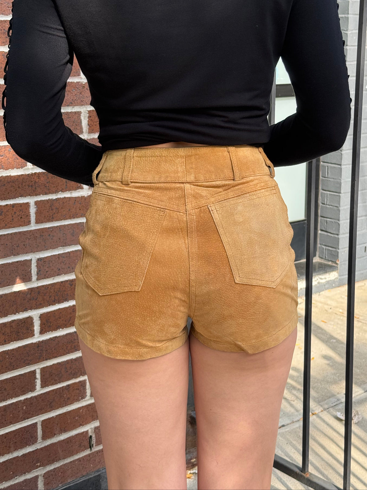 Italian Suede Micro Shorts