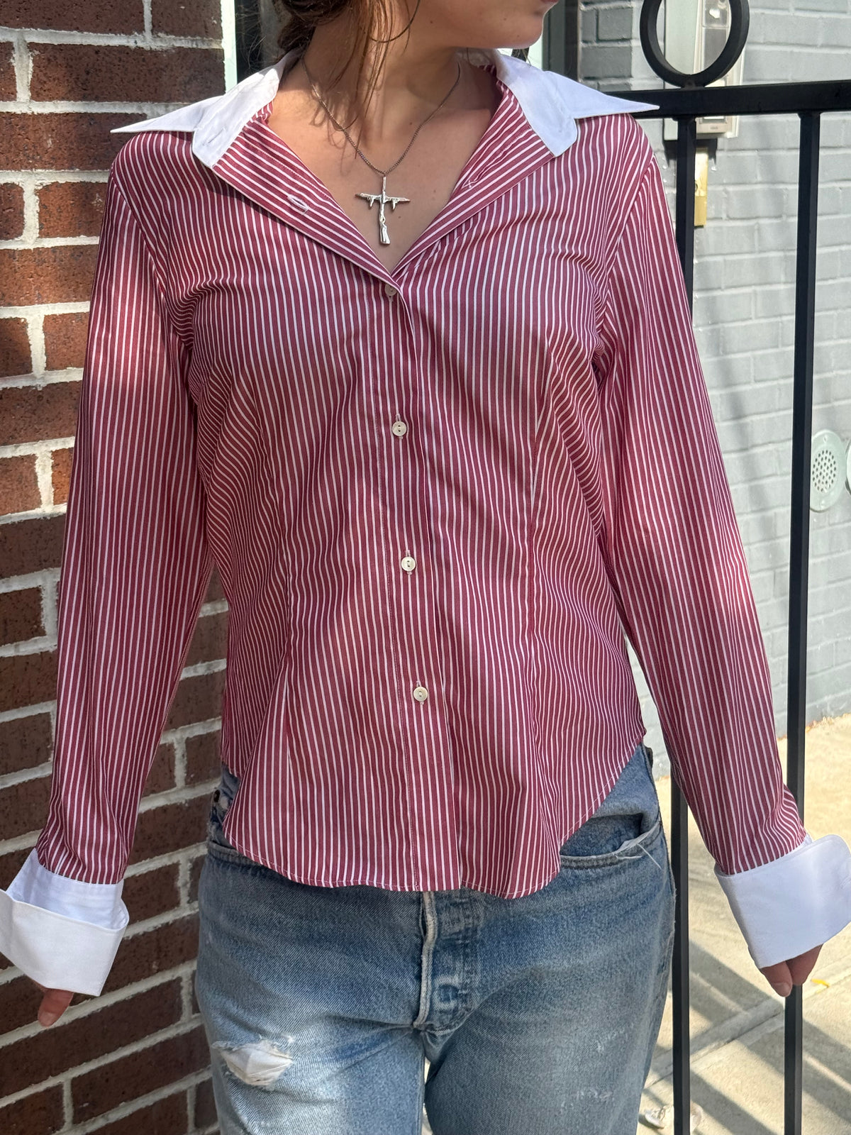 Candy Stripe Button-up