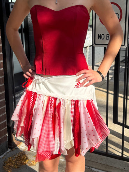 Reworked Fabric Tennis Skirt