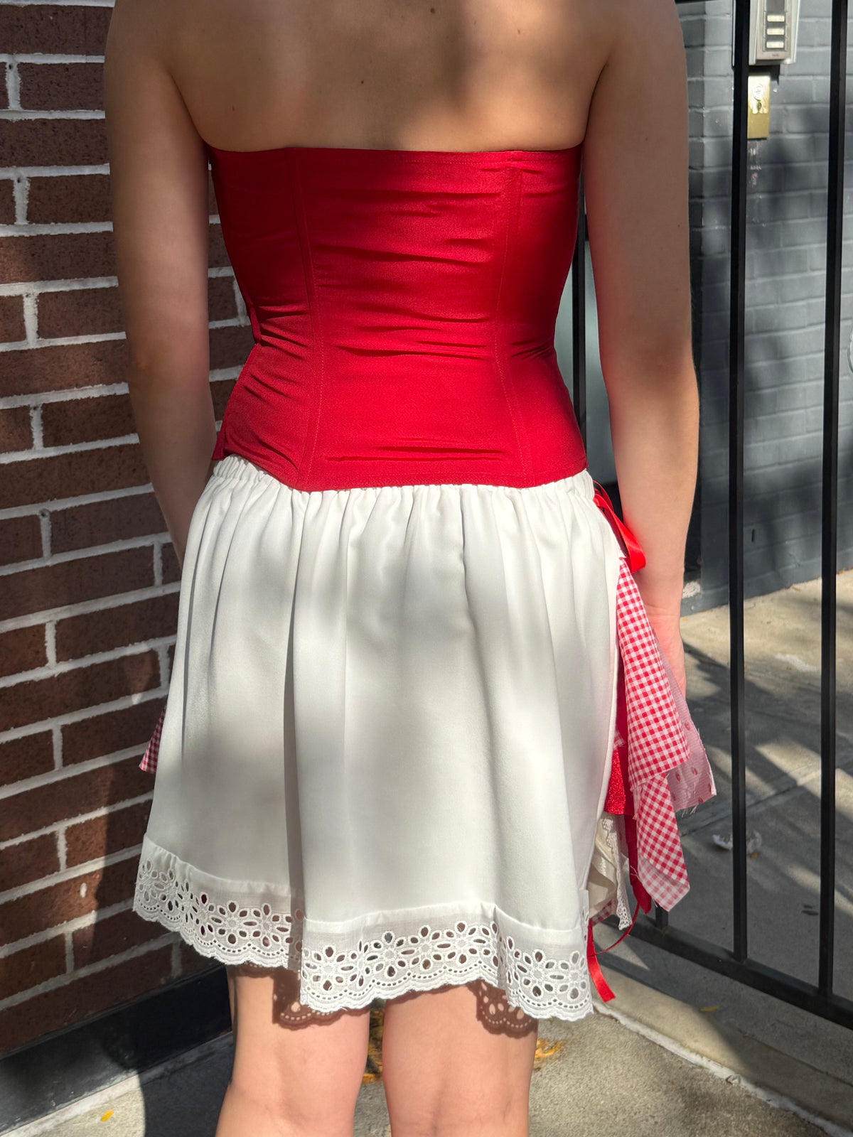 Reworked Fabric Tennis Skirt