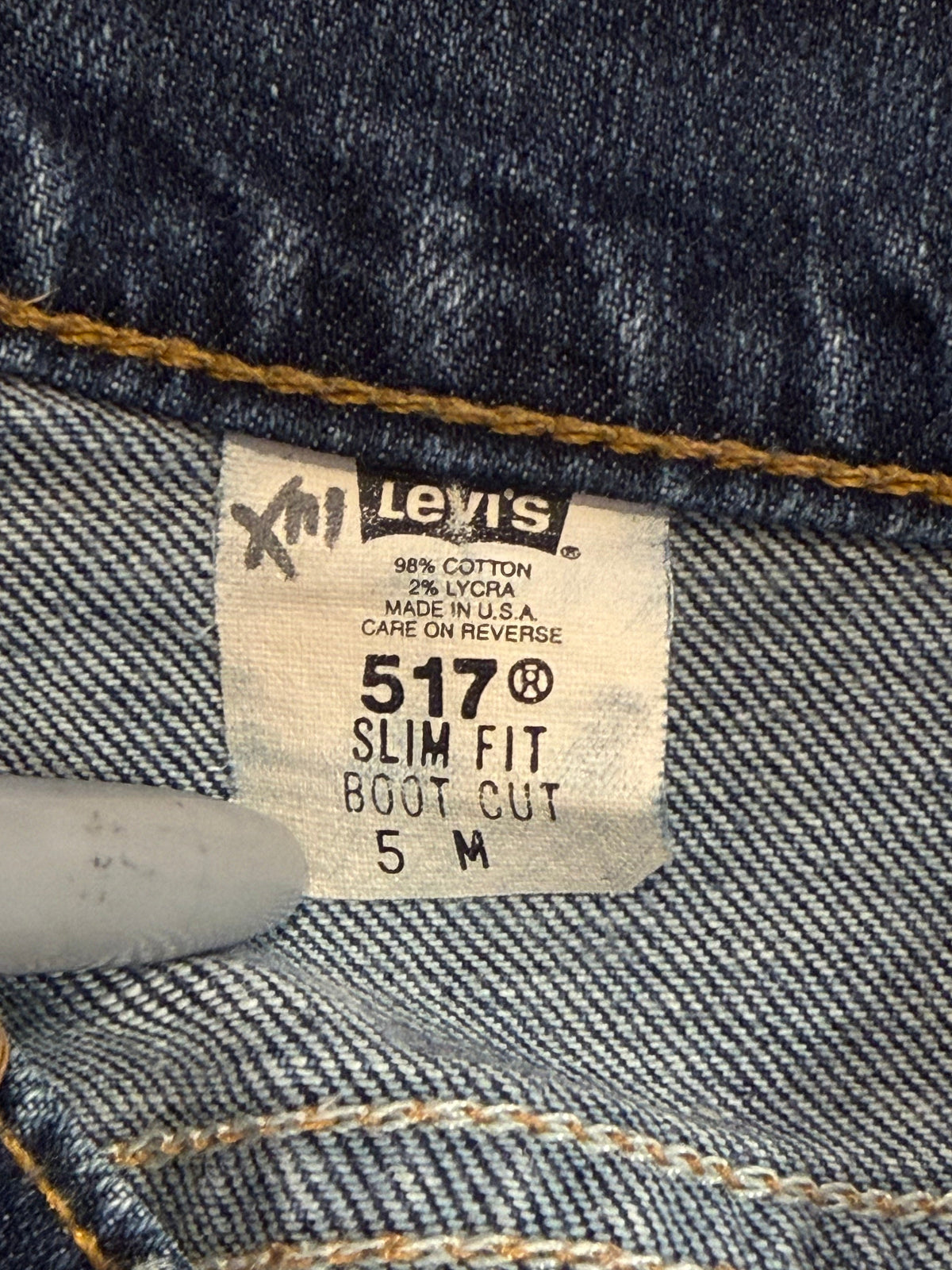 Levis 517 Bootcut Jeans - W: 26"