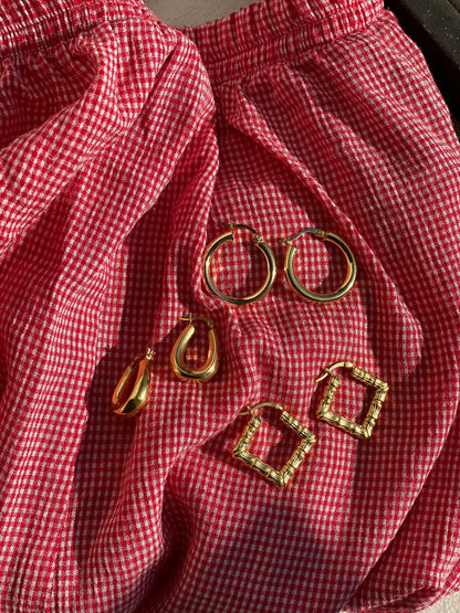 Gold Plated Circle hoops