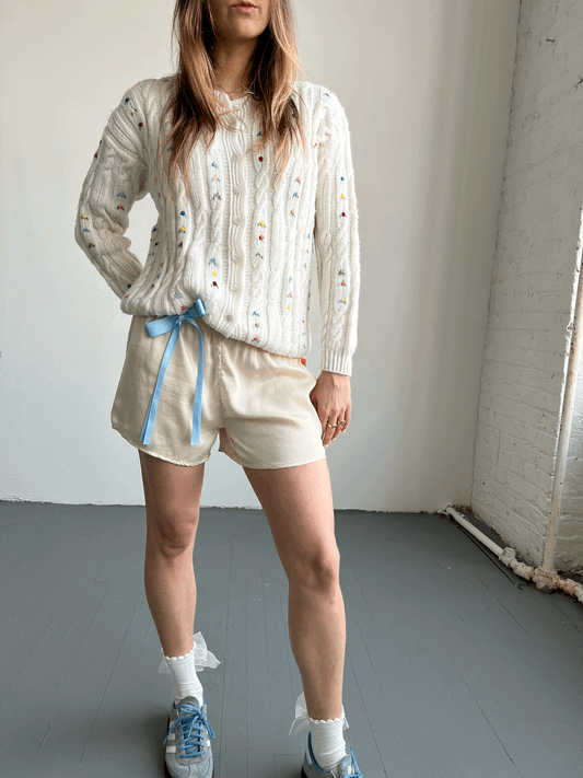 Vintage Silk Shorts - Size Medium